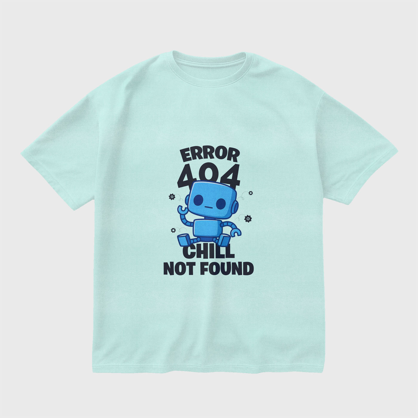 error-404-chill-not-found-mint-blue-regular-oversized-tshirt