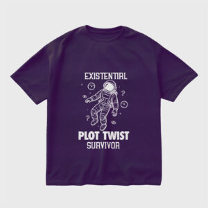 existential-plot-twist-survivor-purple-regular-oversized-tshirt