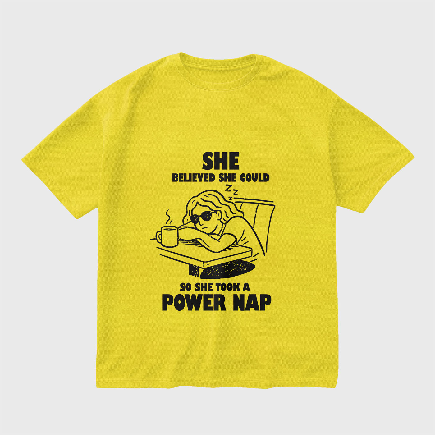 she-believed-she-could-yellow-regular-oversized-tshirt
