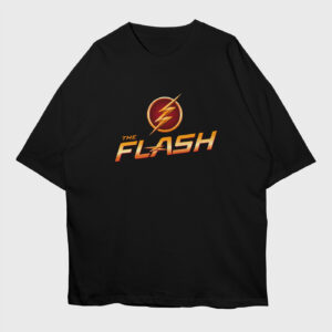 the-flash-black-front-premium-oversized-tshirt