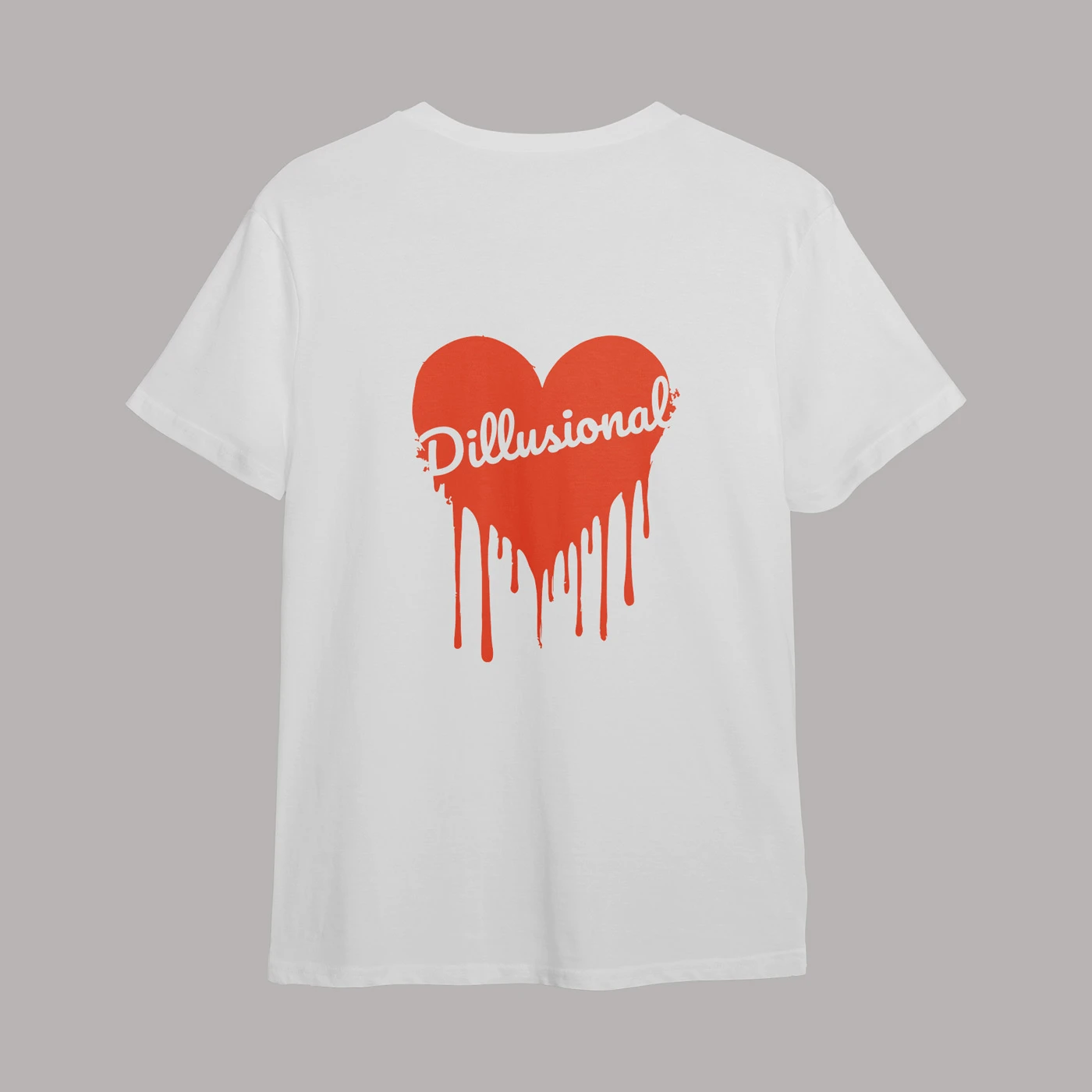 dillusional_regular_fit_half_sleeve_t-shirt_white_back