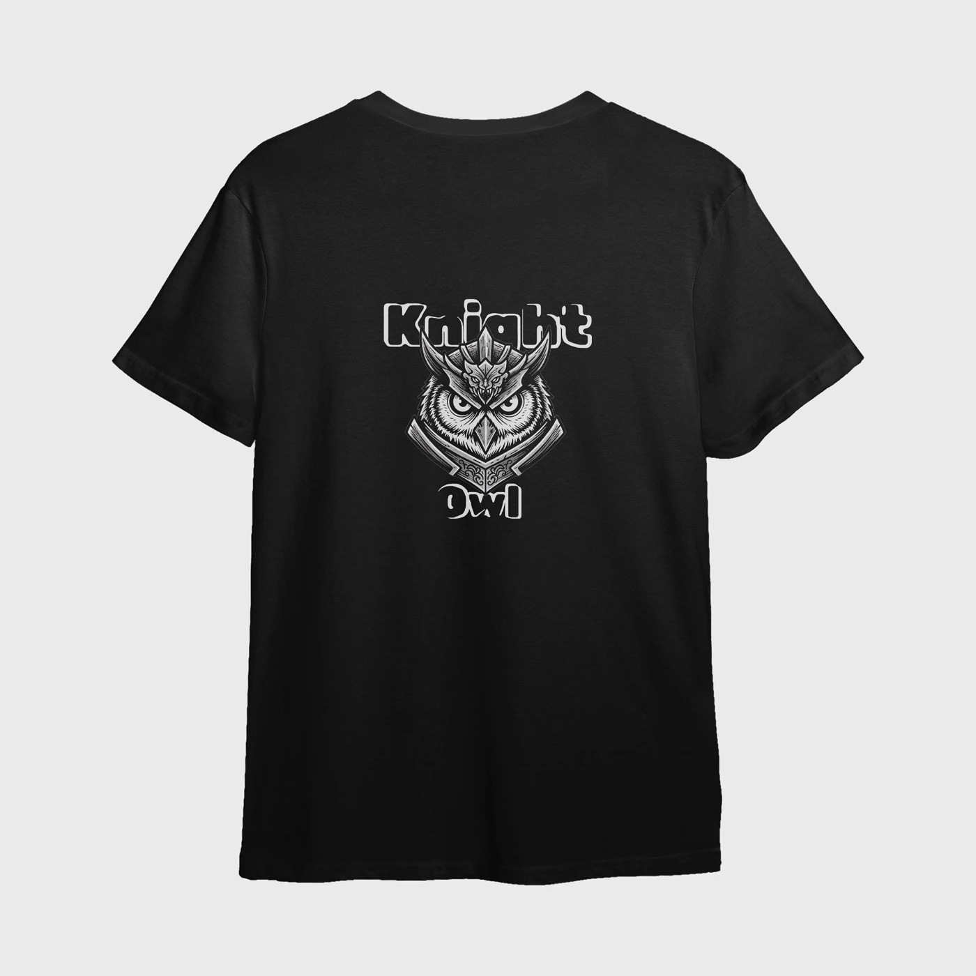 knight_owl_regular_fit_half_sleeve_t-shirt_black_back